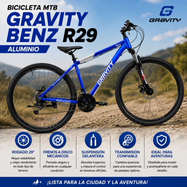 Producto - MTB GRAVITY BENZ R29- AZUL