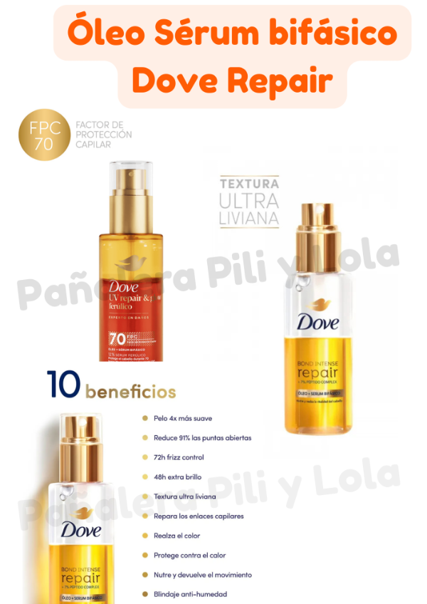 Producto - Óleo sérum bifasico Dove repair