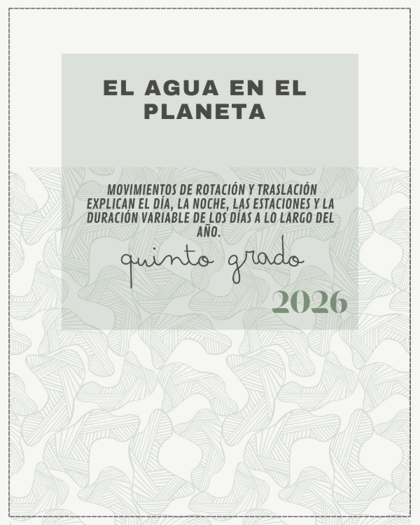 Producto - 5to El Agua en el Planeta