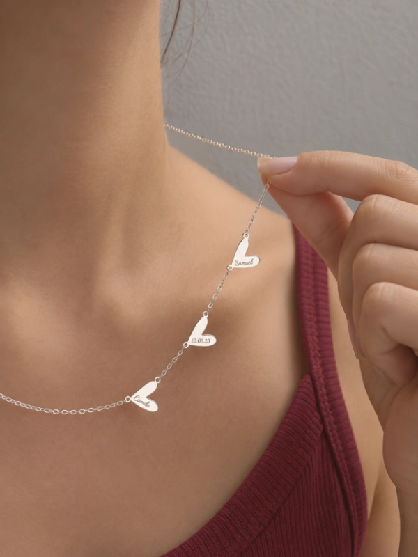 Producto - Collar tres corazones Plata 925