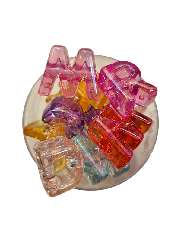 Producto - CUENTAS CHUNKY MAXI LETRAS IRIDISCENTE X UNIDAD - 2