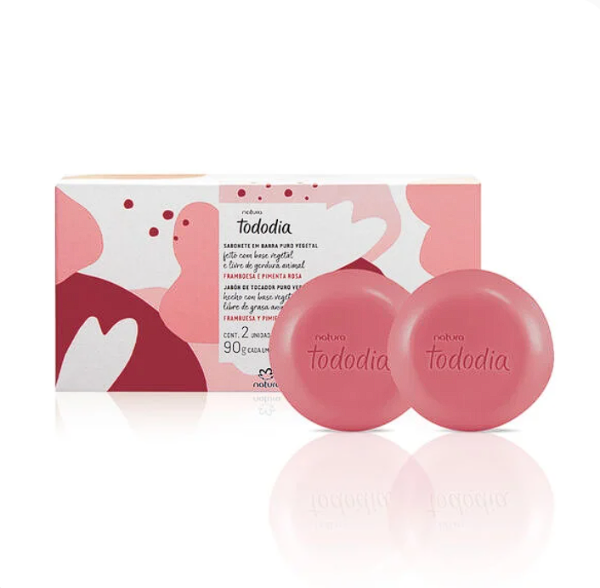 Producto - Jabones de frambuesa y pimienta roja x2