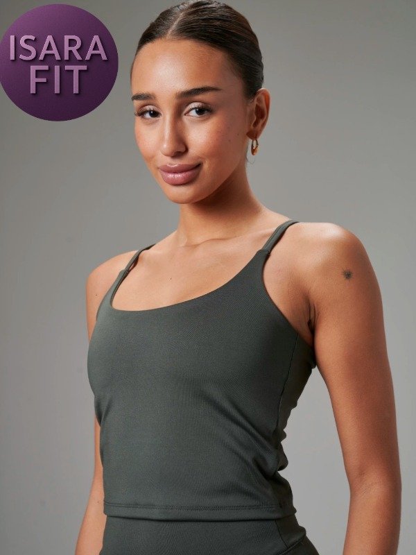 Producto - Musculosa Cropped Sage - 2