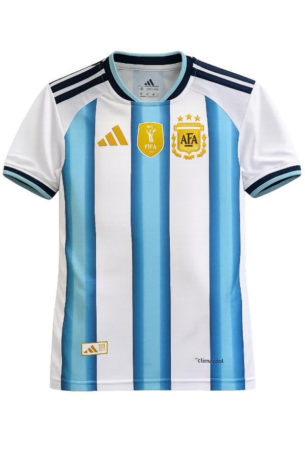Producto - Camiseta Argentina BORDADA Adultos Personalizada - 0