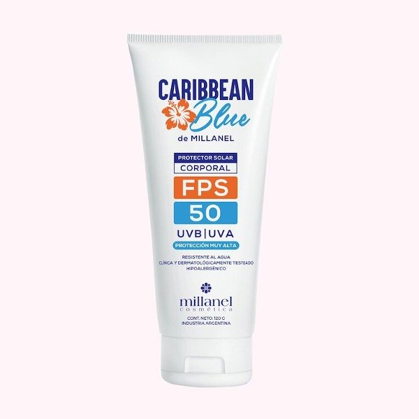 Producto - Protector solar corporal en crema Caribbean Blue - FPS 50 120 g