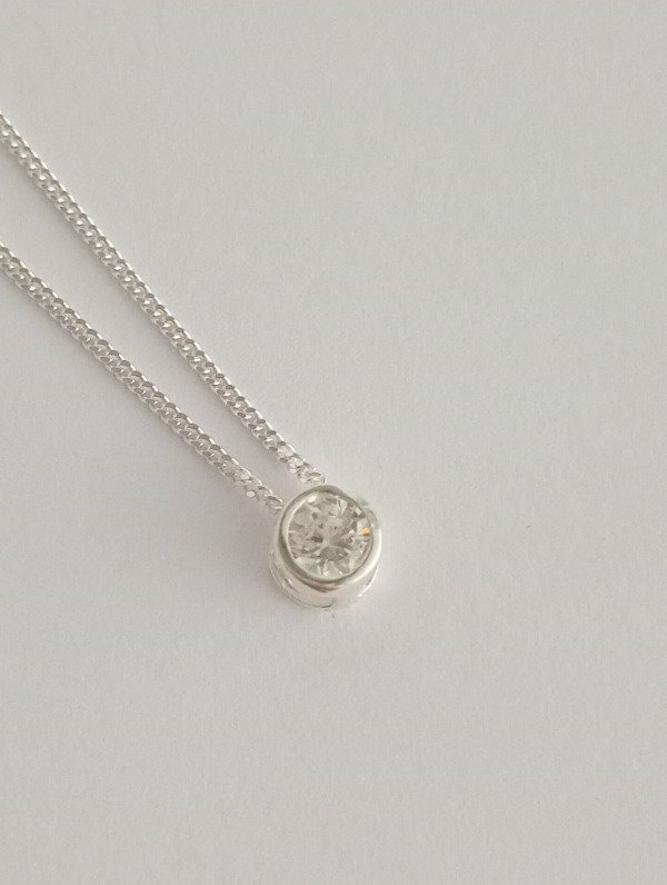 Producto - Collar Plata Susanito cristal