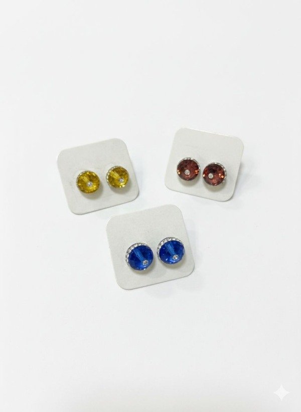 Producto - aros cristal plata 925