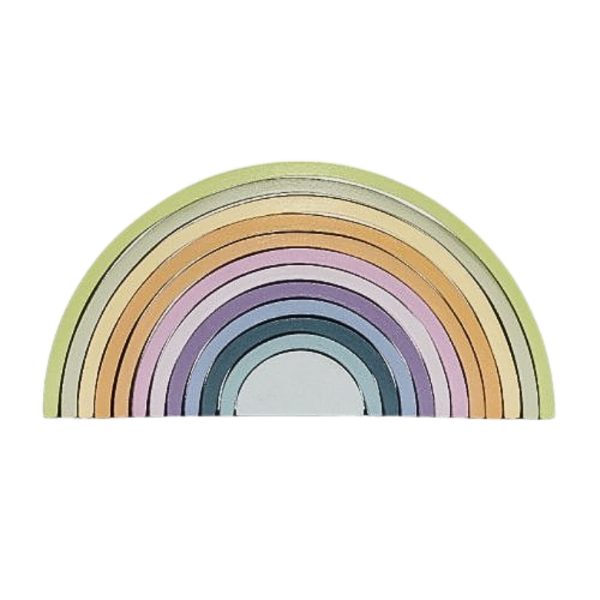 Producto - Arcoíris de Madera - Grande (pastel)