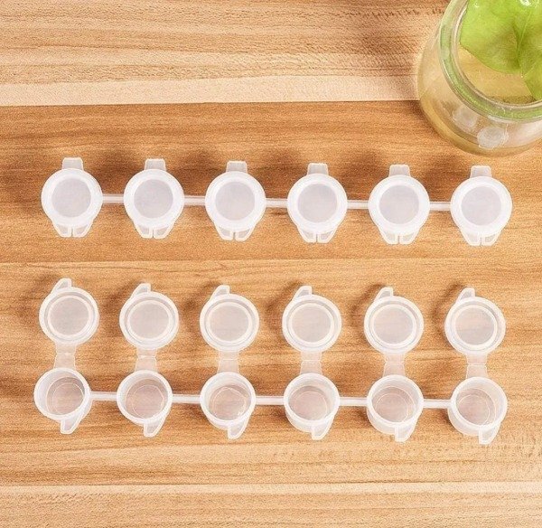 Producto - Tira de 6 tarritos vacíos por 10 unidades