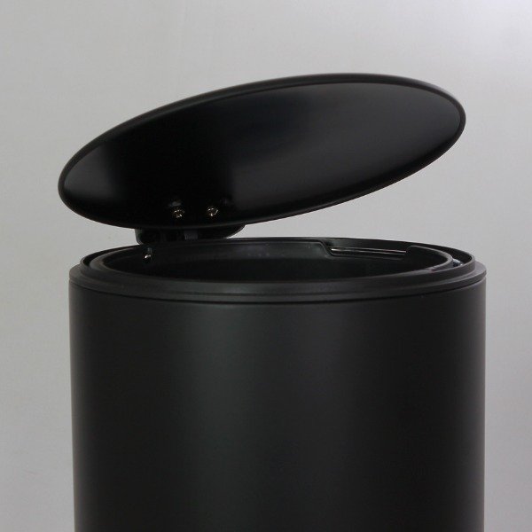 Producto - CESTO ACERO NEGRO REDONDO - 2