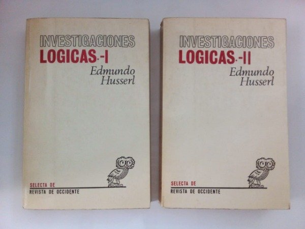 Producto - Investigaciones lógicas - Edmundo Husserl - Revista de Occidente 1967 - 2 vols