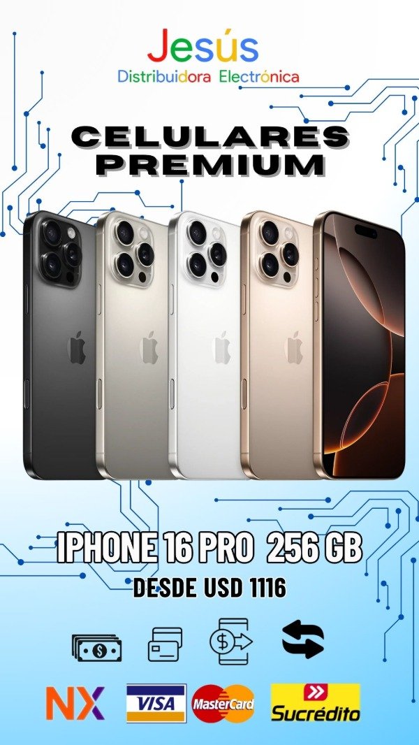 Producto - IPHONE 16 PRO 256 GB Celulares premium