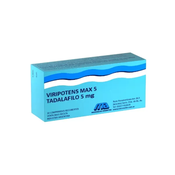 Producto - VIRIPOTENS MAX 5MG X30