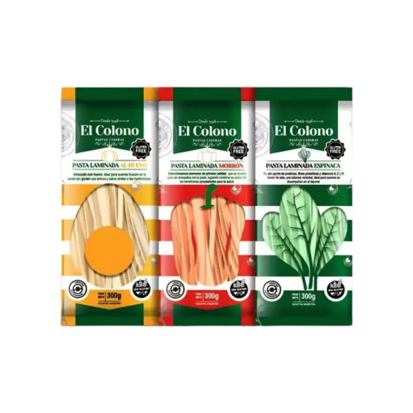 Producto - Fideos Sin Tacc El Colono (Elegir Sabor) 300 grs