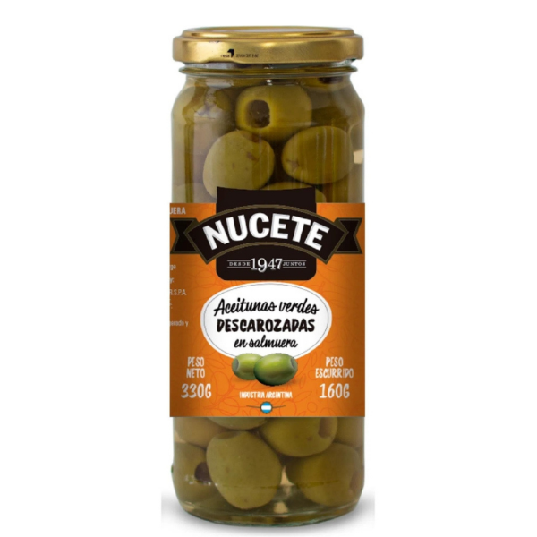 Producto - Aceitunas Verdes Descarozadas Nucete x 330 grs