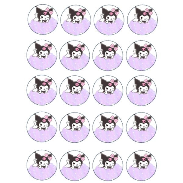 Producto - Lamina comestible oreos bañadas kuromi 3