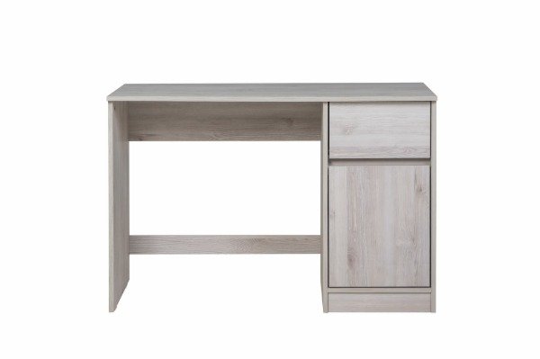 Producto - Escritorio 109cm 1 puerta 1 cajón Ricchezze Mesina Pino Blanco