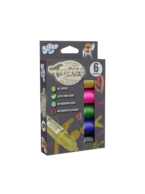 Producto - Tempera Solida Sifap X6 - Metalizadas