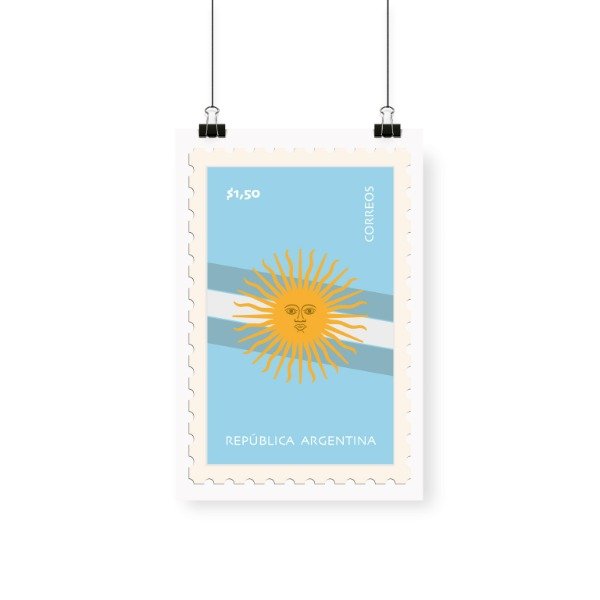 Producto - Lamina Estampilla SOL MAYO - 20x30cm