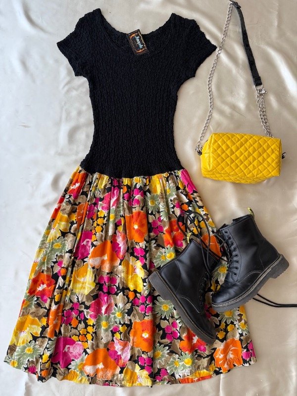 Producto - Vestido vintage combinado