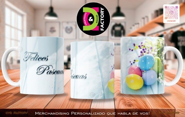 Producto - Taza Felices Pascuas - TZ-RT-BL-11OZ-181-FES-PAS