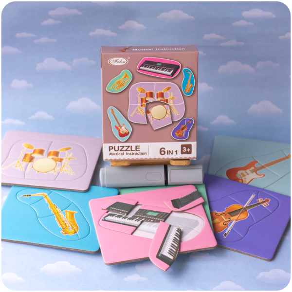 Producto - Rompecabezas Encastrable 6 en 1 - Instrumentos Musicales