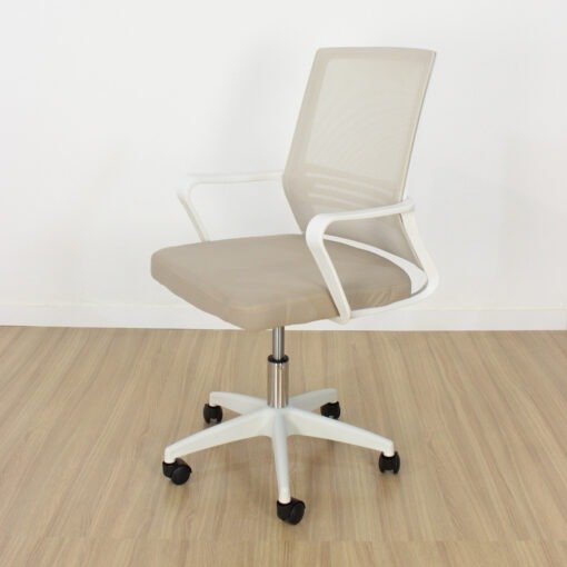 Producto - SILLA DE OFICINA DELUXE BEIGE GIRATORIA REGULABLE
