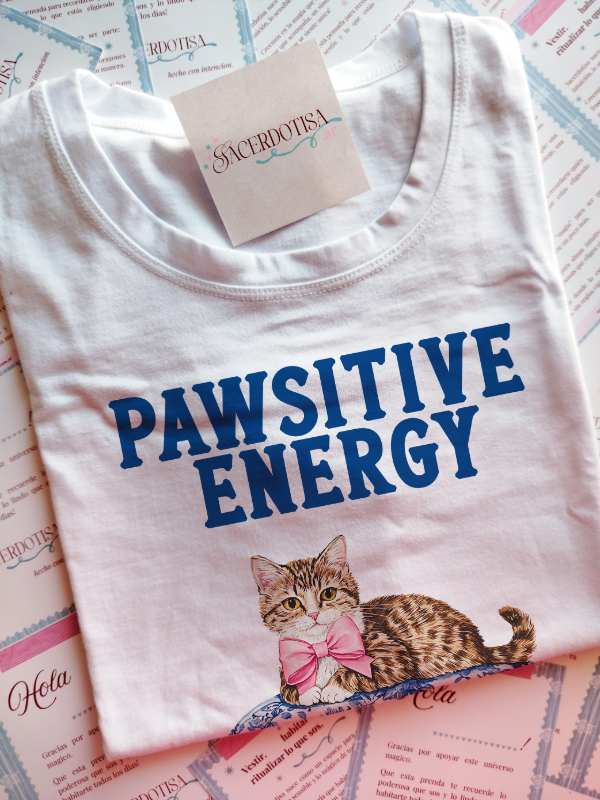 Producto - Remera Pawsitive energy