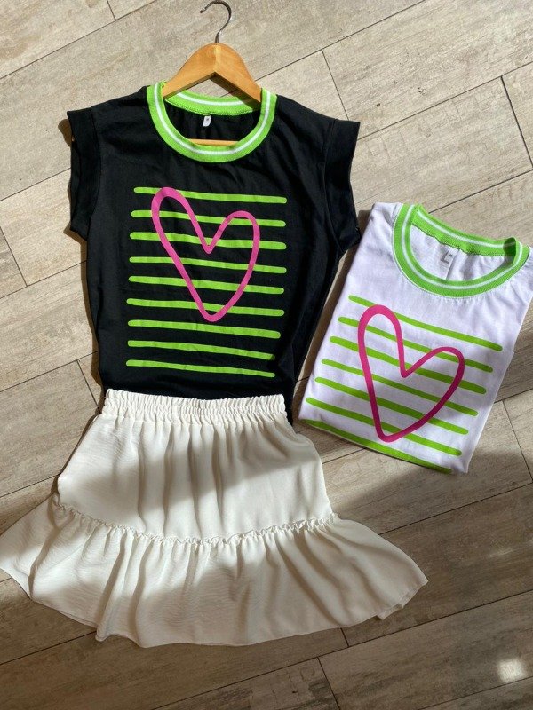 Producto - Remera Sin Mangas Heart Pink