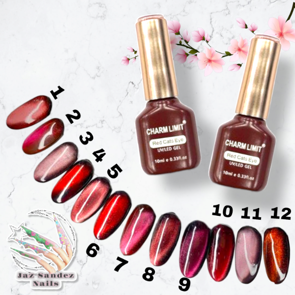 Producto - SEMI RED CAT EYE CHARM LIMIT