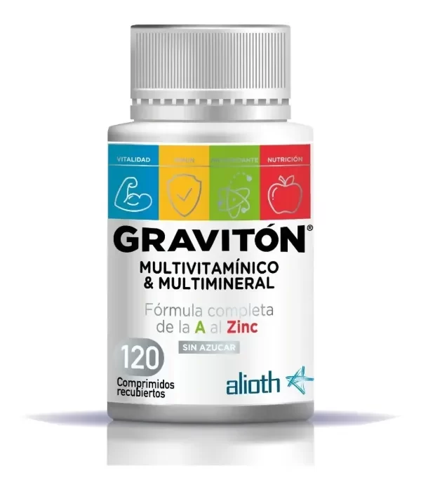 Producto - Multivitaminico Y Multimineral Graviton 120 Comp Alioth