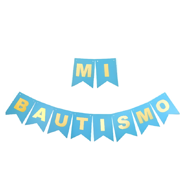 Producto - Banderin liso "Mi bautismo" - 0