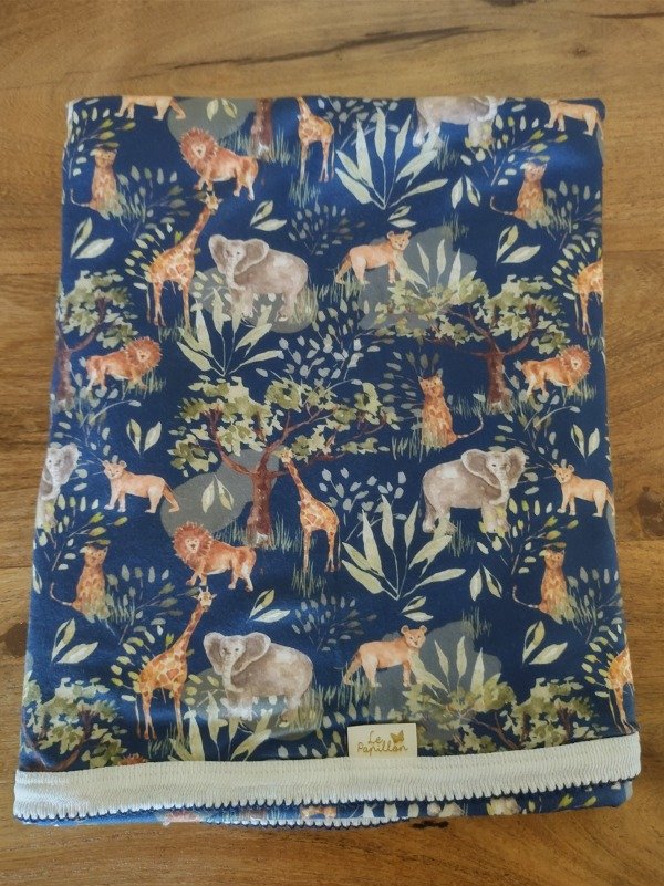 Producto - Manta doble Selva azul
