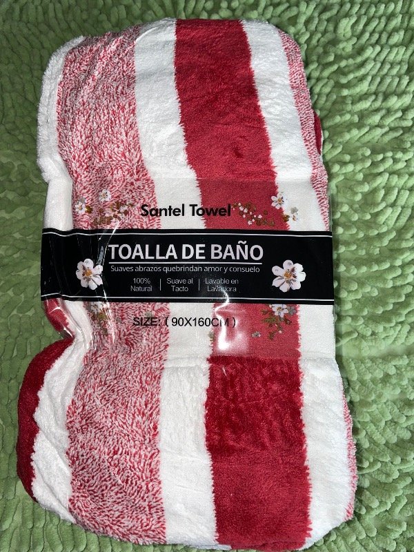 Producto - Toallones secado rápido gigantes rallados - 4