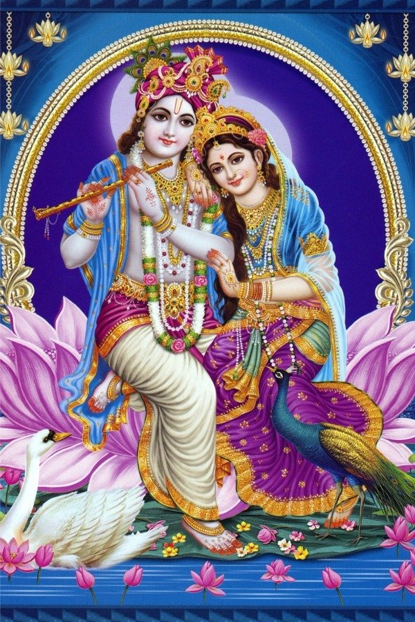 Producto - LÁMINA RADHA Y KRISHNA 3