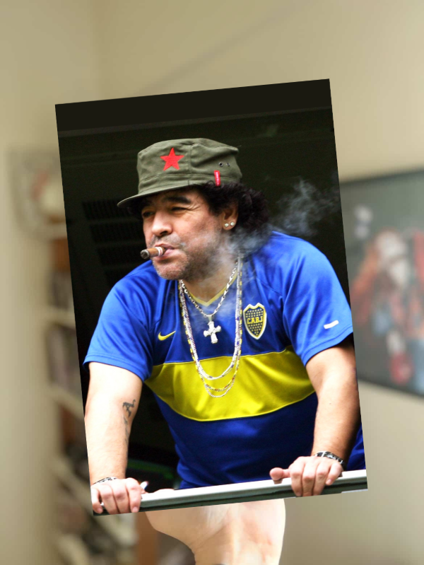 Producto - Maradona Cuadro Boca 20x30