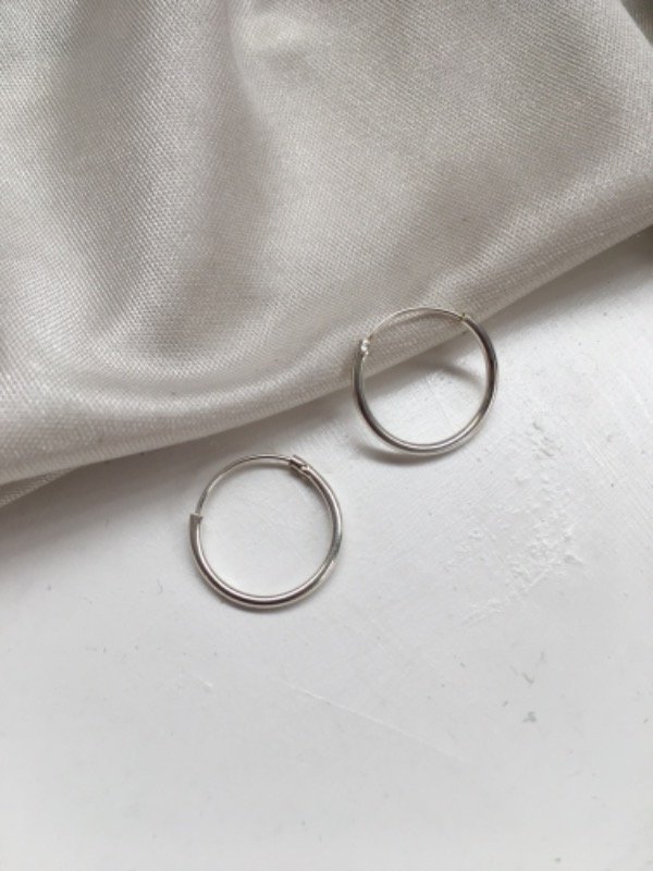 Producto - Argollas 1,4cm de Plata