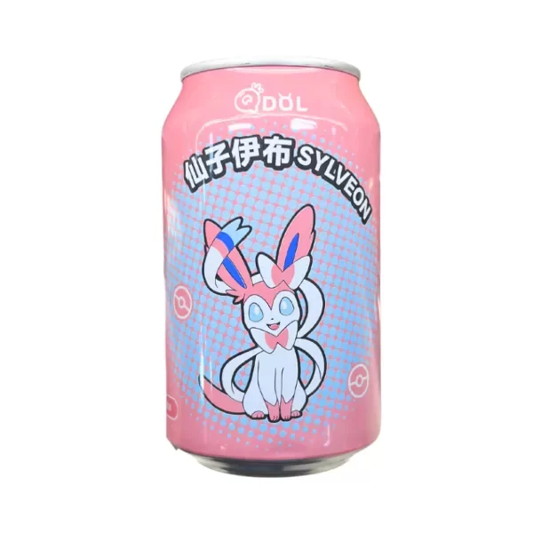 Producto - Gaseosa QDOL Edicion Pokemon Silveon Sabor Sakura 330ml