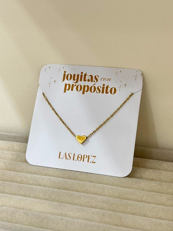 Producto - COLLAR DE DIJES CIRCULARESCOLLAR DE DIJE CORAZON LISO