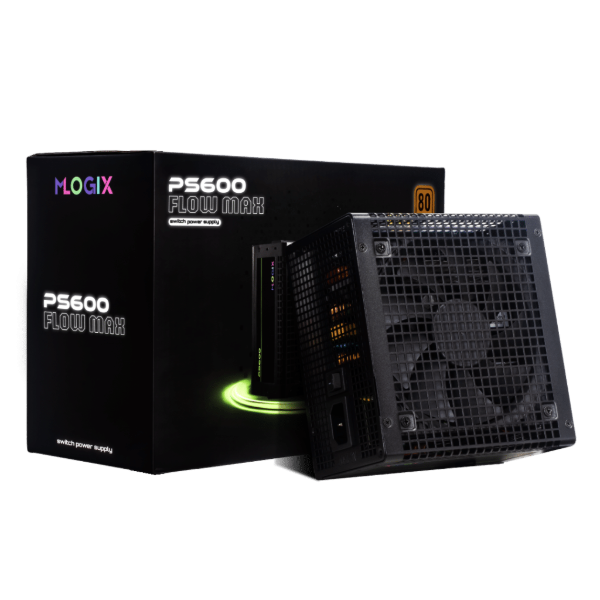 Producto - Fuente 600W M-LOGIX Flow MAX 80 PLUS Bronce
