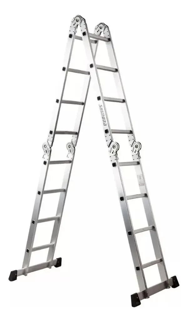 Producto - Escalera Articulada Aluminio Multifunción 12 Esc 3.7 mts Shimura