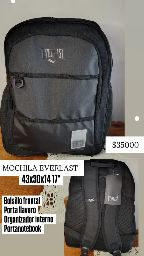 Producto - Mochila Everlast Negra
