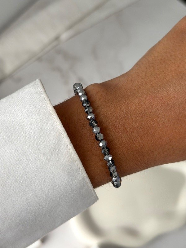 Producto - Pulsera cristal de roca grey