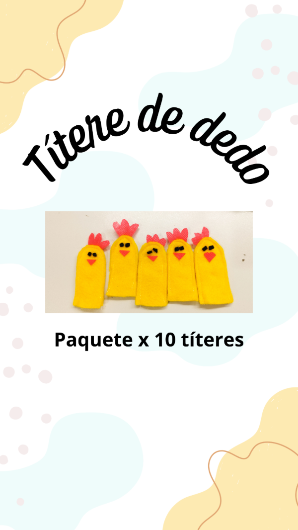 Producto - Titere de dedo x 10 unidades