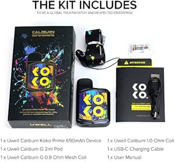 Producto - UWELL POD CALIBURN KOKO PRIME - BLACK (ORIGINAL-SELLADO)