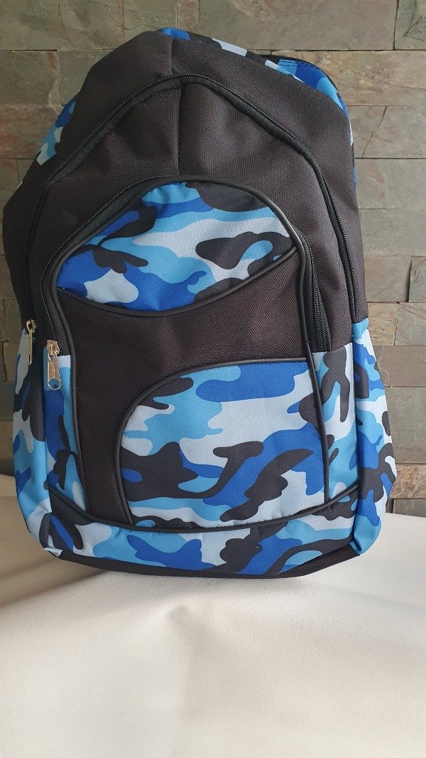 Producto - Mochila Cordura Camuflado Azul - Modelo Influencer