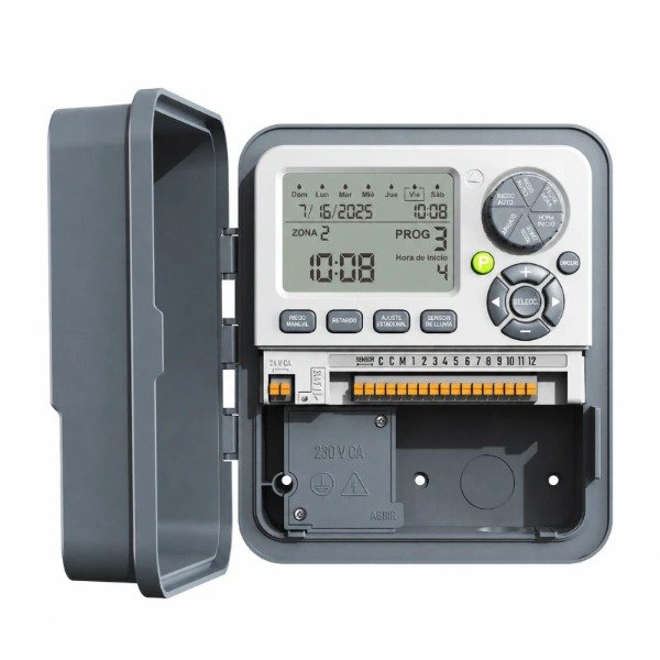 Producto - Programador de Riego Profesional RainPoint 12 zonas Apto Intemperie con Gabinete - 3