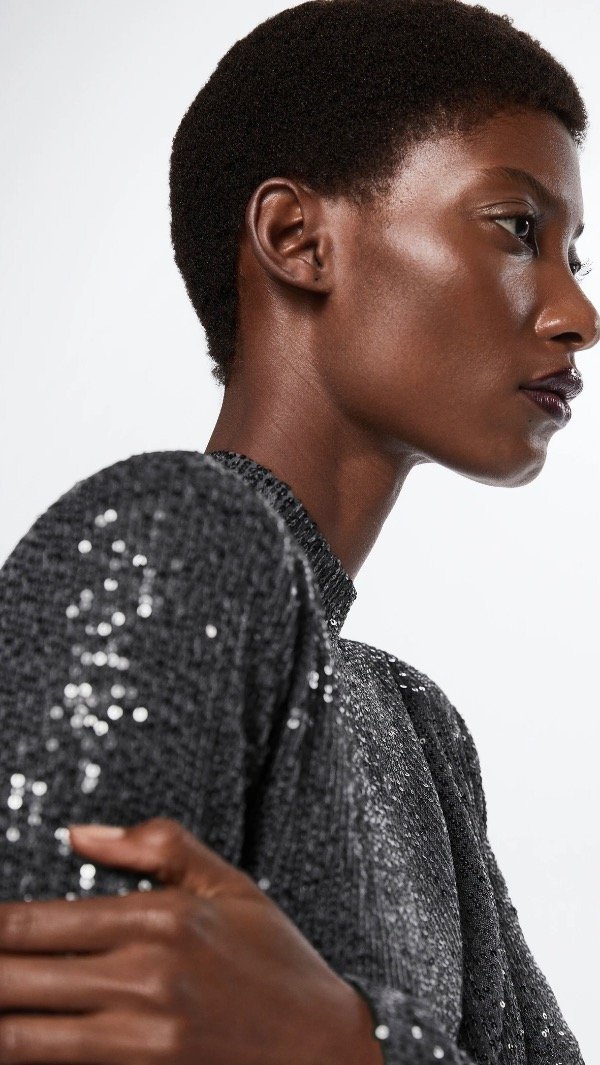 Producto - Top lentejuelas Mango