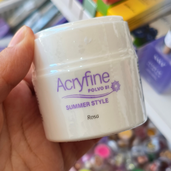 Producto - Polímero Rosa Acryfine 30gr