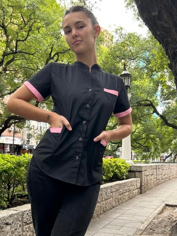 Producto - SIENA ARCIEL (Negra detalle Rosa)